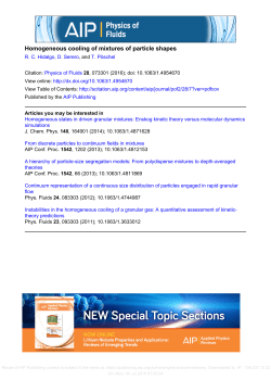 "Homogeneous cooling of mixtures of particle shapes". PHYSICS OF