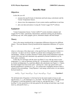 Specific Heat