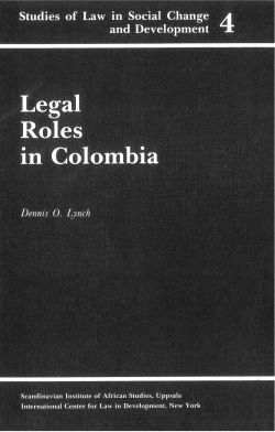 Legal roles in Colombia