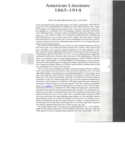 American Literature 1865-1914