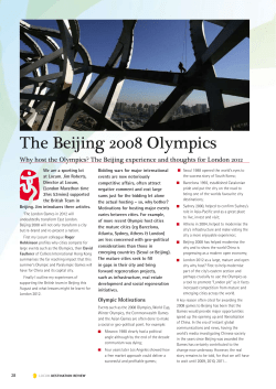 The Beijing 2008 Olympics