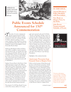 Fall 2009 - Harpers Ferry Historical Association