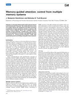 Memory-guided attention: control from multiple - Turk