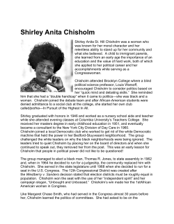 Shirley Anita Chisholm