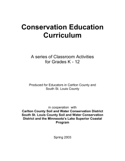 Conservation Education Curriculum