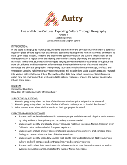 Live and Active Cultures: Exploring Culture Through Geography