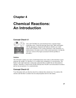Chemical Reactions: An Introduction