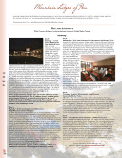 Mountain Lodges of Peru