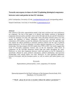 Towards convergence in times of crisis? Explaining ideological