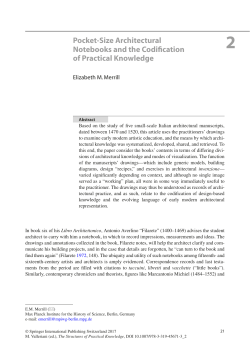 Pocket-Size Architectural Notebooks and the Codification of