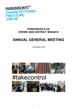 branch report - Crewe and District Branch