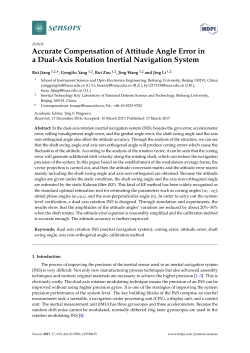 Accurate Compensation of Attitude Angle Error in a Dual