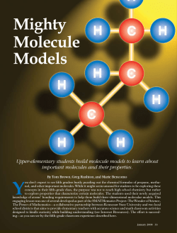 Mighty Molecule Models - National Science Teachers Association
