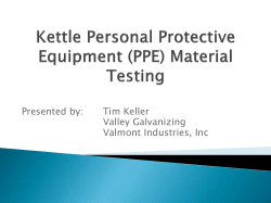 Kettle Personal Protective Equipment (PPE) Material Testing