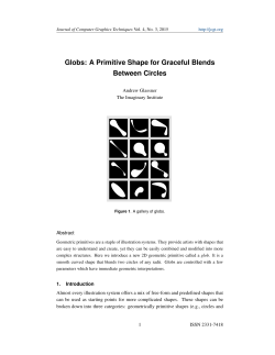 Globs: A Primitive Shape for Graceful Blends Between Circles