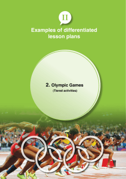 Appendix 4 Olympic Games