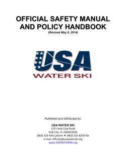 official safety manual and policy handbook