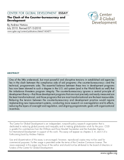 The Clash of the Counter-bureaucracy and