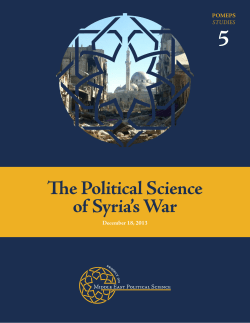 The Political Science of Syria`s War