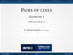 pairs of lines