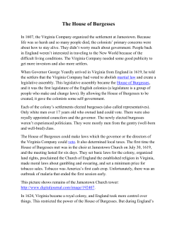 The House of Burgesses