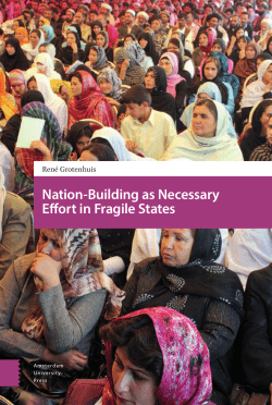 Nation-Building as Necessary Effort in Fragile States - UvA-DARE