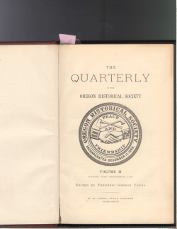 Political History of Oregon from 1865 to 1876
