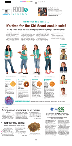 It`s time for the Girl Scout cookie sale!