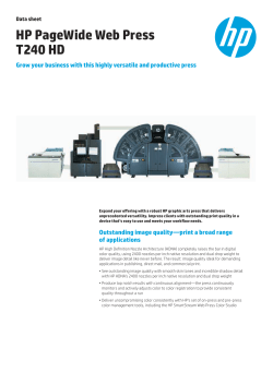 HP PageWide Web Press T240 HD