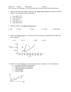 Final Exam Practice Version 1