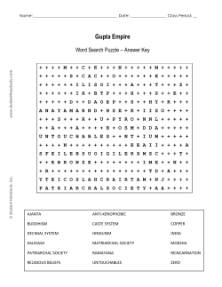 Gupta Empire - Student Handouts