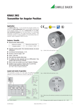 KINAX 3W2 Transmitter for Angular Position