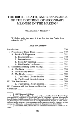 the birth, death, and renaissance of the doctrine of secondary