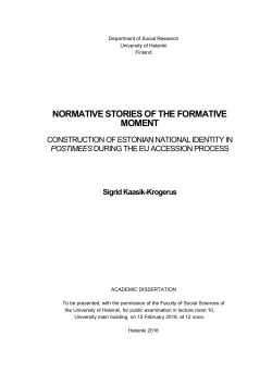 Department of Social Research - Helda