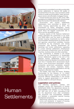 Human Settlements