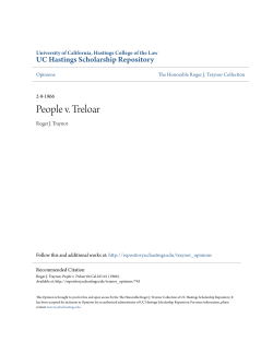 People v. Treloar - UC Hastings Scholarship Repository