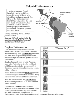 Colonial Latin America - Video for American Government