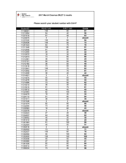 StudentID READ %40 WRIT %60 Grade 11196001 100 95 97