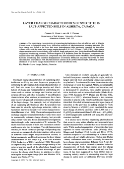layer charge characteristics of smectites in salt