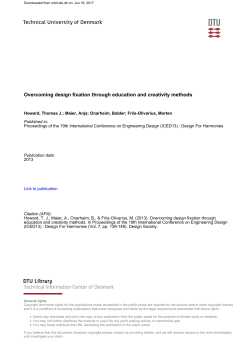 Overcoming design fixation through education and