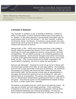 new orleans nostalgia - New Orleans Bar Association
