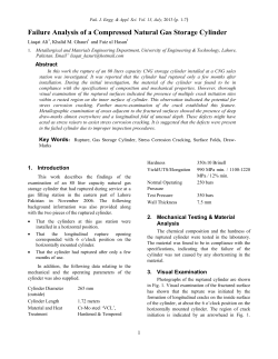 Failure Analysis of a Compressed Natural Gas