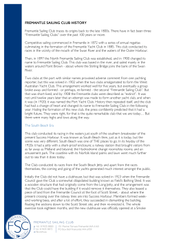 fremantle sailing club history