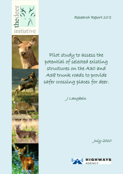 Deer and Existing Structures Final Report