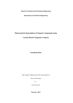 Photocatalytic Degradation of Organic Compounds using Carbon