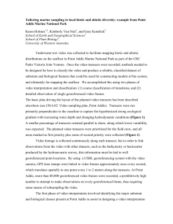 Tailoring marine sampling to local biotic and abiotic