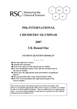 39th INTERNATIONAL CHEMISTRY OLYMPIAD