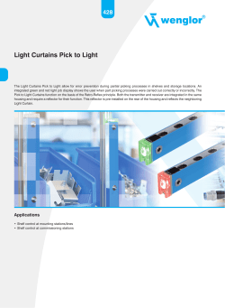 Light Curtains Pick to Light