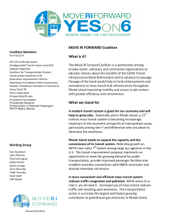 MOVE RI FORWARD Coalition What is it?