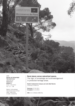 Dural places versus naturalized spaces. The logic of